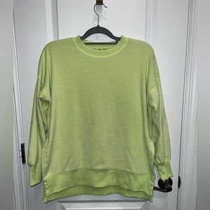 Aerie Women’s Lime Green Soft Fuzzy Sweatshirt Size XS